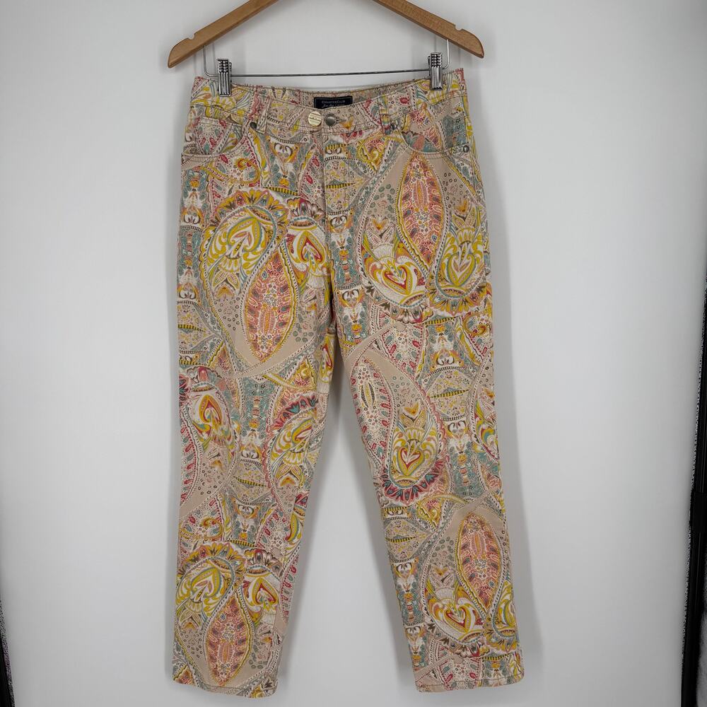 Charter Club Petite Shop Paisley Jeans SZ 10P